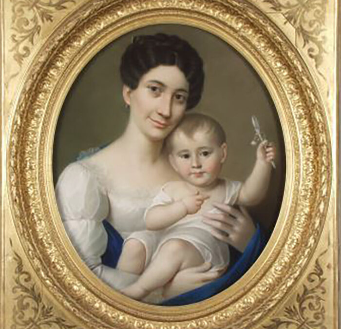 Katharina Cetto, geb. Jochem mit Sohn Philip Emil (Nikolaus Lauer)